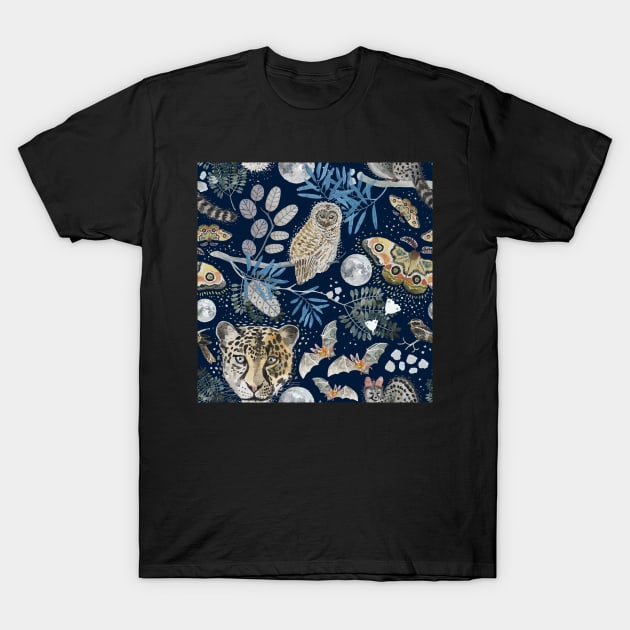 African night - nocturnal animals T-Shirt by LeanneTalbot